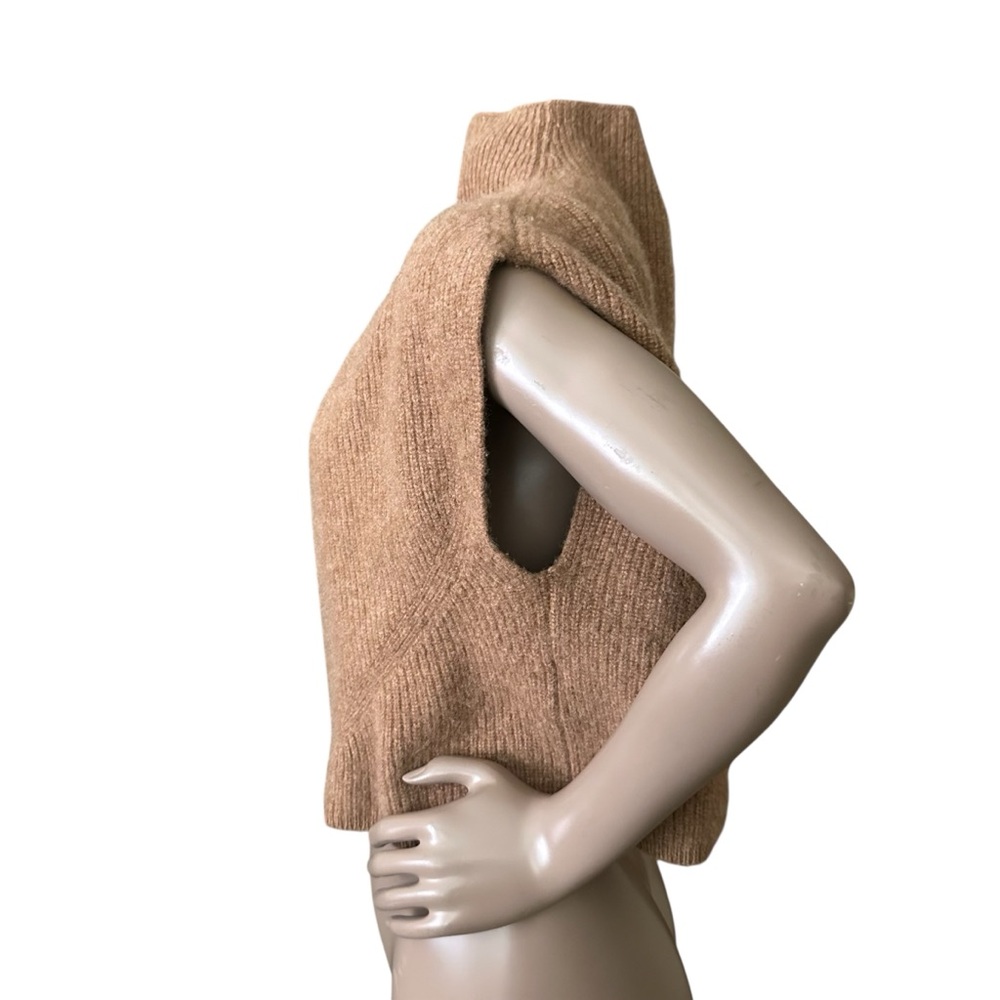 Anthropologie The Enza Cashmere Poncho Cowl Neck Knit Sweater Vest - Brand New! - Picture 7 of 8